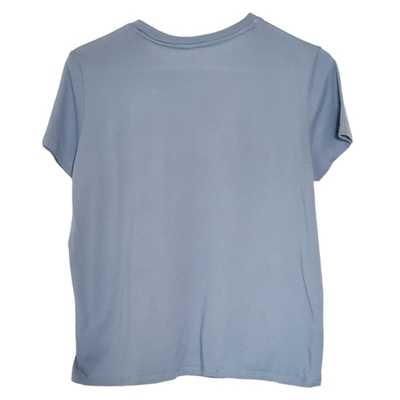 1072 * Disney Mickey Mouse Stay Kind Tee Blue Gray Size L - Picture 2 of 6